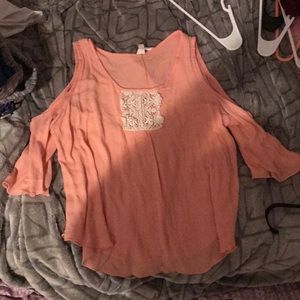 cute blouse, open shoulder